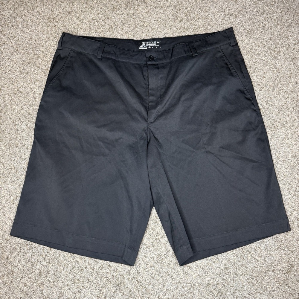 Nike Golf Shorts Men's Size 38 Dri-FIT Black Chino Stretch Performance Athletic
